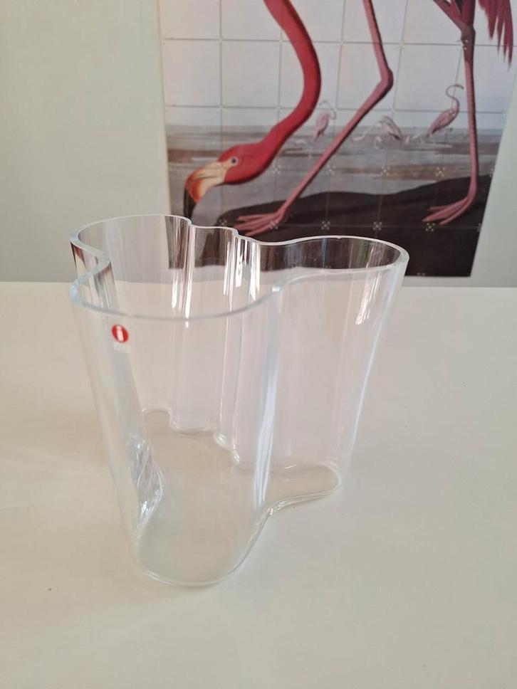 Littala vaas Alvar Aalto, Huis en Inrichting, Woonaccessoires | Vazen, Zo goed als nieuw, Overige kleuren, Minder dan 50 cm, Glas