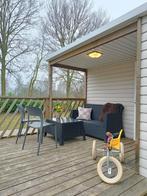 Chalet jaarplaats huisje verhuur stacaravan, Caravans en Kamperen, Stacaravans, Tot en met 6