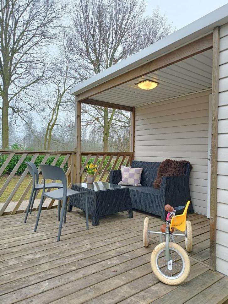 Chalet jaarplaats huisje verhuur stacaravan, Caravans en Kamperen, Stacaravans, tot en met 6, Ophalen