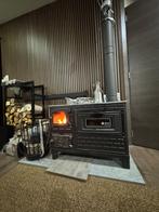 Gietijzeren houtkachel met oven en vuurraam, Huis en Inrichting, Kachels, Ophalen of Verzenden, Vrijstaand, Hout, Nieuw