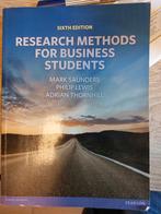 Research methods for business students, Boeken, Ophalen of Verzenden, Beta, Zo goed als nieuw, WO