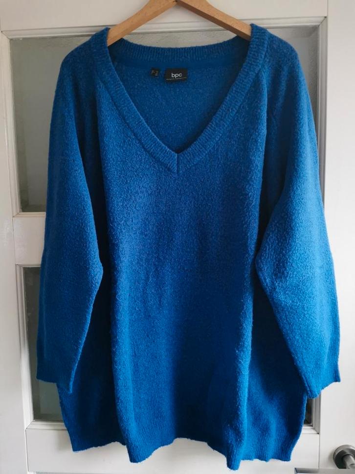Blauwe gemêleerde trui dames mt52/54, Kleding | Dames, Grote Maten, Zo goed als nieuw, Trui of Vest, Blauw, Ophalen of Verzenden