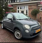 Leuke Fiat 500 Cabrio Automaat NAP! Grijs/rood, Auto's, Stof, 1242 cc, 4 cilinders, Overige kleuren