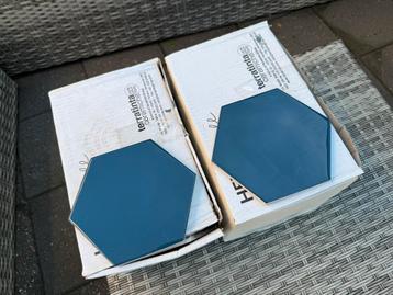 Tegels blauw hexagon 7 doosjes beschikbaar voor biedingen