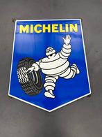 Oud Michelin Emaille Reclamebord, Ophalen of Verzenden, Gebruikt, Reclamebord