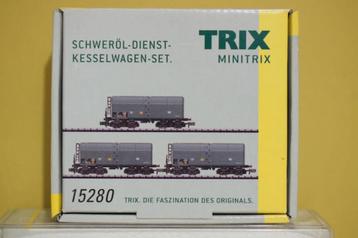 Minitrix Spur N Schweröl-Dienst-Kesselwagen-Set 15280 beschikbaar voor biedingen