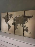 Schilderij wereld 4-luik goud, Ophalen