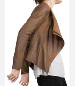 Zara Woman beige/taupe faux suede drape jacket mt XS ZGAN, Zara, Jasje, Beige, Maat 34 (XS) of kleiner