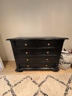 Commode/dressoir zwart (vintage), Kinderen en Baby's, Kinderkamer | Commodes en Kasten, Gebruikt, 100 cm of meer, Minder dan 50 cm