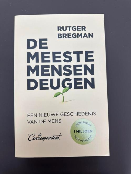 De meeste mensen deugen - Rutger Bregman, Boeken, Politiek en Maatschappij, Zo goed als nieuw, Maatschappij en Samenleving, Wereld