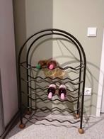 Massief stalen wijnrek voor 25 flessen, Ophalen, Zo goed als nieuw, 25 flessen of meer, Metaal