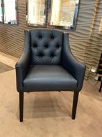 Luxe nacht blauwe eetkamer stoelen, Huis en Inrichting, Stoelen, Ophalen, Blauw, Stof, Vijf, Zes of meer stoelen