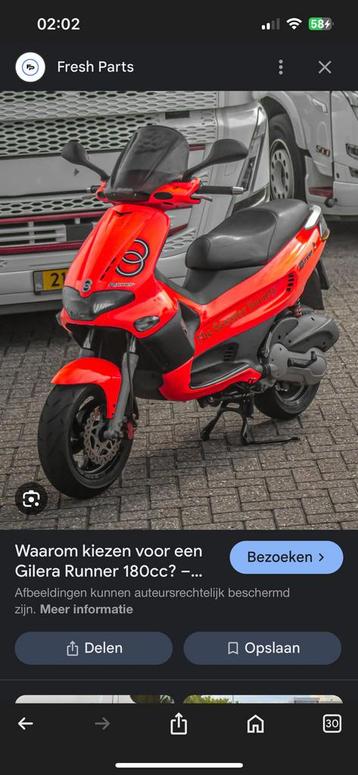 GEZOCHT !! Gilera runner 172/180cc A1 DD beschikbaar voor biedingen