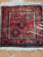 Vintage geknoopt vloerkleed/tafelkleed - 95x95 cm, Ophalen, Gebruikt, Vierkant, 50 tot 100 cm