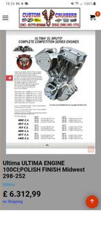 Gezocht nieuw Ultima Elbruto 100ci/107ci  polished motorblok, Ophalen of Verzenden, Nieuw