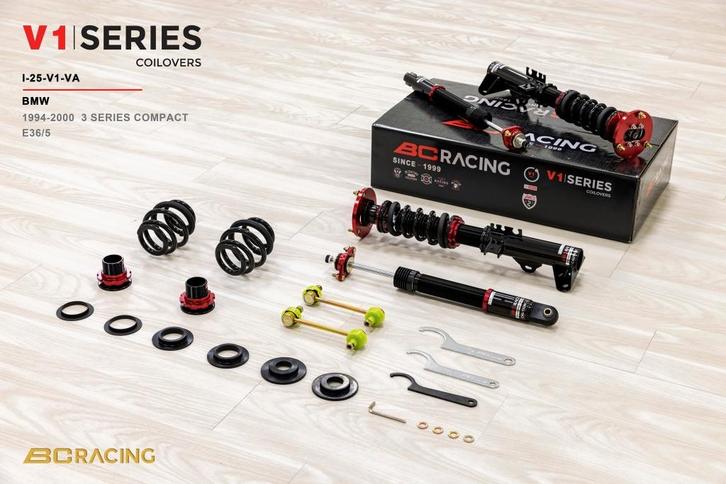 BC Racing schroefset verlaging - BMW E36 Compact 94-00, Auto diversen, Tuning en Styling, Ophalen of Verzenden