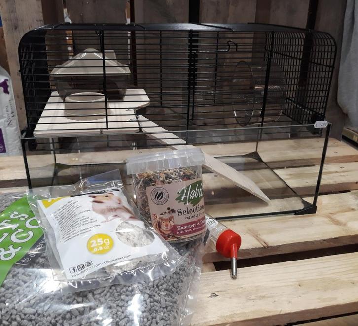 Leuke Hamsterkooi - zeer geschikt voor hamsterscaping., Dieren en Toebehoren, Knaagdieren en Konijnen | Hokken en Kooien, Nieuw