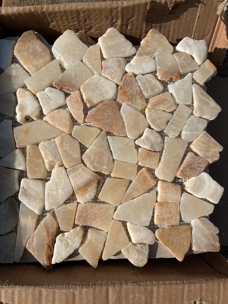 Decoratieve steentjes tegels - 9 stuks, Doe-het-zelf en Verbouw, Tegels, Nieuw, Wandtegels, Overige materialen, 20 tot 40 cm, Minder dan 5 m²