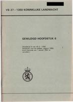 VS 27-1350 gewijzigd hoofdstuk 6 van VS 2-1350 Het betreft, Ophalen of Verzenden, Landmacht, Nederland, Boek of Tijdschrift