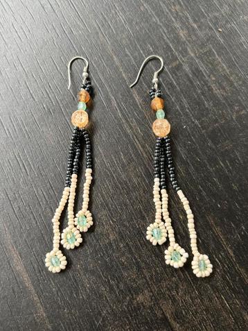 Mermaidcore boho chic oorbellen ibiza style kralen beschikbaar voor biedingen