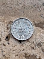10 cent 1890 Willem III, TOP kwaliteit, Postzegels en Munten, Munten | Nederland, Zilver, 10 cent, Ophalen of Verzenden, Koning Willem III