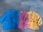 Blazers in blauw, roze en geel, Blauw, Ophalen of Verzenden, Zo goed als nieuw, Jasje