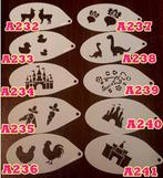 schminksjabloon kasteel haan bad eend dino radijs lama, Ophalen of Verzenden, Nieuw, Schmink, Overige