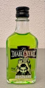 Miniatuur Fles Le Diable Verte Absinthe, Ophalen of Verzenden, Zo goed als nieuw