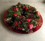 Kerstkrans met onderbord, Ophalen of Verzenden, Zo goed als nieuw