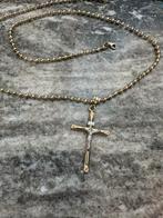 14k Gouden Balchain met Kruis, Ophalen of Verzenden, Nieuw, Goud, Met hanger