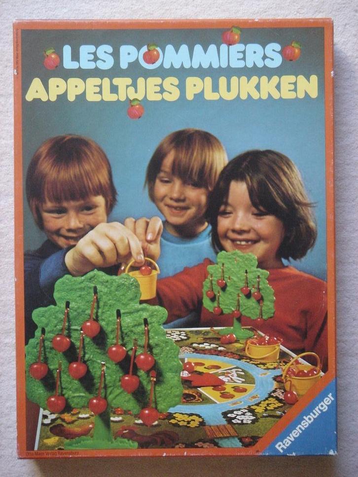 LEUK: Appeltjes Plukken - Retro/Vintage KINDERSPEL, Hobby en Vrije tijd, Gezelschapsspellen | Bordspellen, Gebruikt, Een of twee spelers