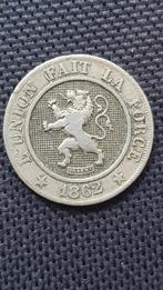 10 centimes 1862 België, Ophalen of Verzenden, België, Losse munt