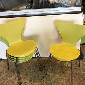 12 IZGS lime Fritz Hansen 3107 vlinder stoel stoelen chairs beschikbaar voor biedingen