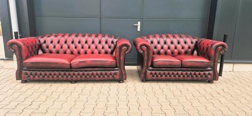 Chesterfield banken, 2 en 3 zits SPRINGVALE, Antiek en Kunst, Antiek | Meubels | Stoelen en Banken, Ophalen