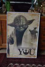 Grote Star Wars poster Yoda May, the Force be with you,93c, Gebruikt, Ophalen of Verzenden, Boek of Poster