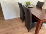 Eetkamerstoelen van Bommel meubels, Huis en Inrichting, Stoelen, Kunststof, Bruin, Ophalen of Verzenden, Vier