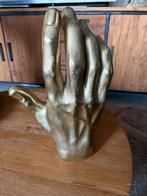 Gouden beeld hand., Huis en Inrichting, Woonaccessoires | Overige, Ophalen, Zo goed als nieuw