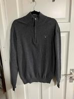 Gant wol quarterzip L, Ophalen of Verzenden, Zo goed als nieuw, Blauw
