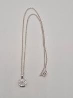 Zilveren ketting 835 met hanger 38.5cm, Met hanger, Gebruikt, Verzenden, Zilver