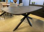 DEENS OVALE ZWARTE EETTAFEL BY CHEFMEUBEL, Huis en Inrichting, Stoelen, Ophalen, Nieuw, Vijf, Zes of meer stoelen