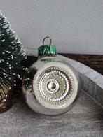 Vintage deuk kerstbal zilver 506, *, Gebruikt, *, Ophalen of Verzenden