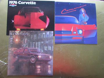'70s/'80s G.M. brochures, lot van 10 stuks, origineel (2) beschikbaar voor biedingen