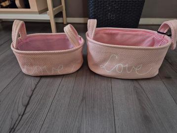 Roze Riverdale Mandjes - Set van 2 beschikbaar voor biedingen