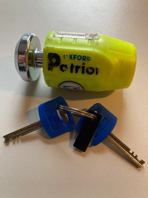 Oxford Patriot (Schijfremslot, ART4), Ophalen of Verzenden, Gebruikt