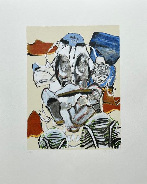 Zeefdruk Hans Garritsen, Antiek en Kunst, Kunst | Litho's en Zeefdrukken, Verzenden