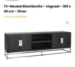 Tv meubel blackbonito, Ophalen, Zo goed als nieuw, 25 tot 50 cm, Minder dan 100 cm