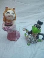 Kermit en Miss Piggy Porseleinen Beeldjes, Ophalen of Verzenden, Gebruikt, Dier