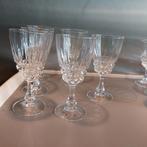 prachtige Franse brocante glazen van kristal:  Wijnglas 18 x, Antiek en Kunst, Antiek | Glas en Kristal, Ophalen of Verzenden