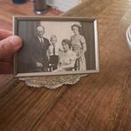 Fotolijstje Zilverkleurige Lijst  Afbeelding achter Glas, Ophalen of Verzenden