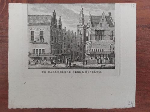70 / De Nieuwe Toren te Leeuwarden Gravure Bendorp Bulthuis, Antiek en Kunst, Kunst | Etsen en Gravures, Ophalen of Verzenden